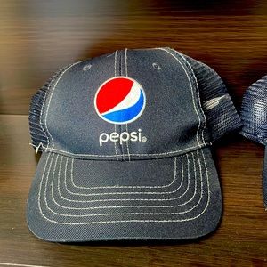 Blue Pepsi SnapBack truckers hat.